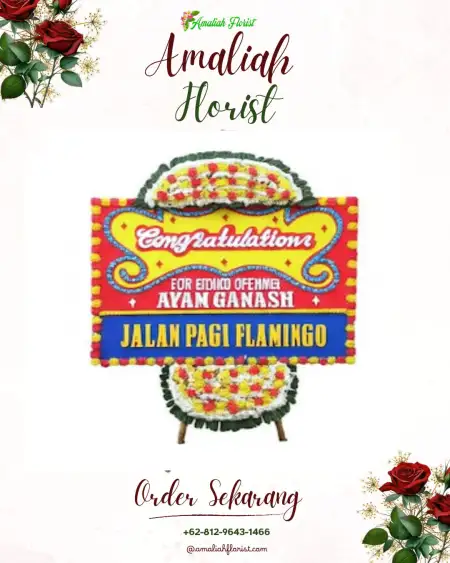 Sewa Papan Bunga Paket Wedding Bogor